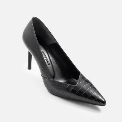 White Buffalo Product - اندازه پاشنه 9<br> - Black Patterned Leather - 4