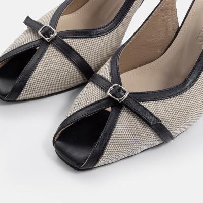 White Buffalo Product - اندازه پاشنه 8<br> - Black - Olive Milky Denim - 3