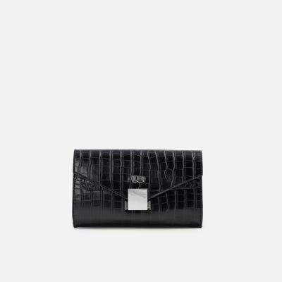 White Buffalo Product - بند بلند دارد<br>طول 21cm<br>ارتفاع 12cm<br>عمق 4cm<br> - Black Patterned Leather - 2