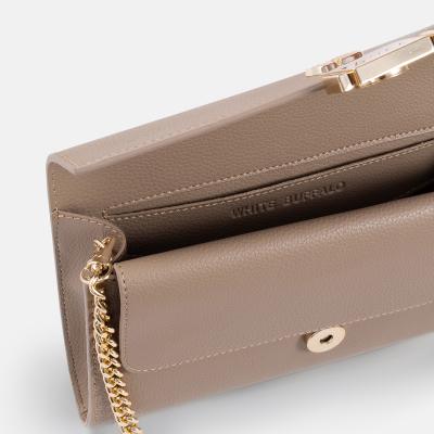 White Buffalo Product - بند بلند دارد<br>طول 21cm<br>ارتفاع 12cm<br>عمق 4cm<br> - Dark Cream - 2
